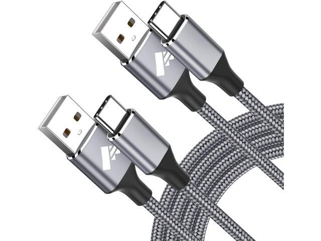 Aioneus USB C Cable 3A Fast Charging [2-Pack, 6FT] USB A to Type C Charger Cord for Samsung Galaxy S22 S21 A01 A02s A03s A11 A12 A13 A14 A20 A21...