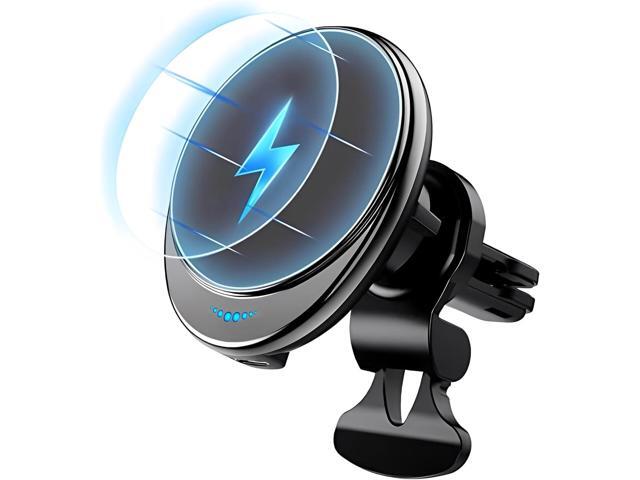HOSEASON for Magsafe Car Mount Charger [15W PRO Charging] iPhone Wireless Car Charger for iPhone Car Accessories Magnetic Phone Holder Mount, Fits...