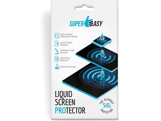 SUPER EASY Liquid Glass Screen Protector - Wipe On Scratch and Shatter Resistant Oleophobic Nano Protection for All Phones Tablets Smart Watches...