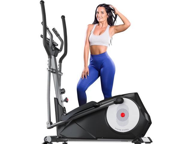 ANCHEER Elliptical Machine, Elliptical Exercise Machine for Home with Hyper-Quiet Magnetic Driving System, Elliptical Trainer with 22 Resistance.