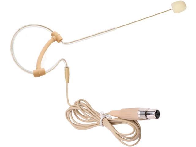 Single Ear Headset Microphone Compatible with Shure Bodypack Condenser Earset Headworn Mic for Wireless System Transmitter with 1.2m Cable.