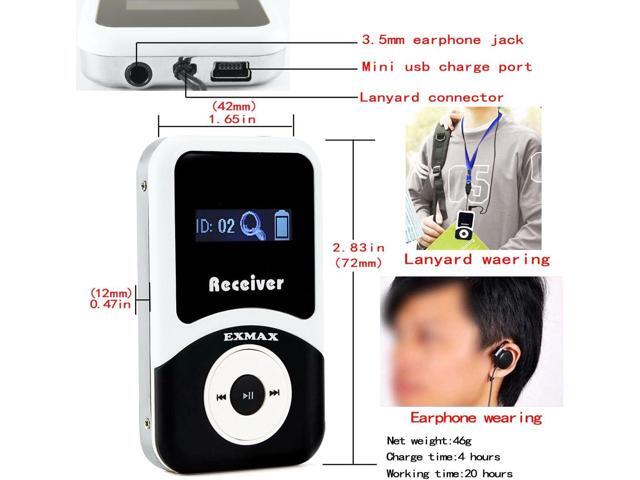 EXMAX EX-100 Wireless Tour Guide System Live Translator Microphone Church Translation Devices Simultaneous Interpreting Equipment Silent Conference...