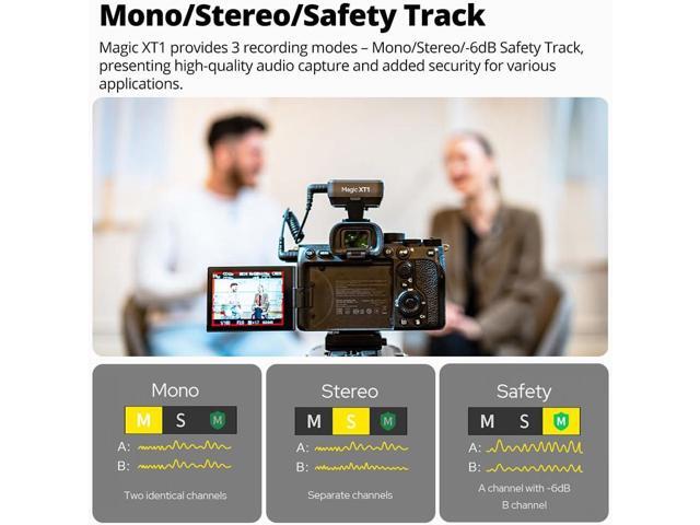 GODOX Magic XT1 Wireless Lavalier Microphone, Microphone for Camera (2 TX + 1 RX Charging Case), Mini Mic with Noise Cancellation, 16H Battery,...