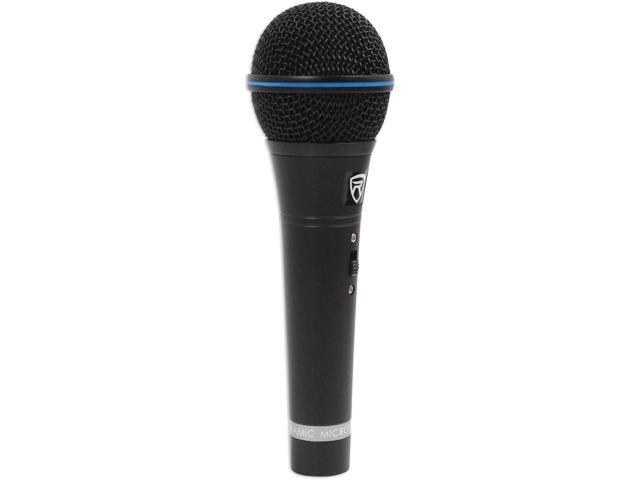 Rockville RMM-XLR Super Cardioid Dynamic Microphone, 600 Ohm, Metal Body, On/Off Switch, 10ft XLR Cable, Black Finish, for Live Performances and...