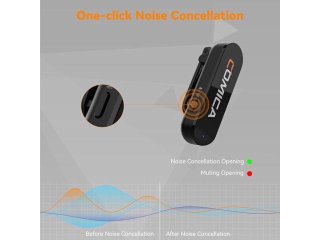 COMICA Vimo S UC Wireless Lavalier Microphone for iPhone 15/16 Android, USB C Mini Lapel Microphone Wireless with Hi-Fi Audio, Noise Cancellation,...