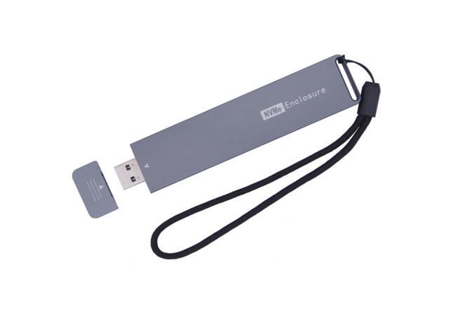 NVME Case M.2 NVME Enclosure USB C Gen2 10Gbps PCIe NVME SSD Enclosure NVME M2 SSD Case Box Supports 2230/2242/2260/2280 M.2 SSD