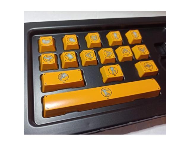 15 keys E-BLUE ABS Backlight Keycap Mechanical Keyboard Keycap for CS GO PUBG with key cap puller R1WC Wholesalse