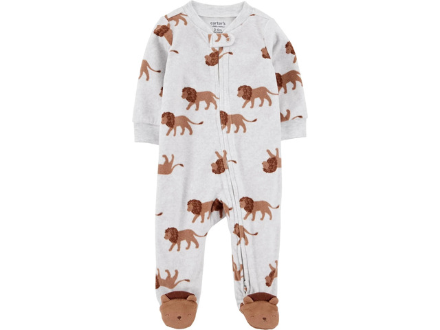 CARTER'S CHILD OF MINE UNISEX PLAY AND SLEEP ONE PIECE LION 3-6 MONTHS
