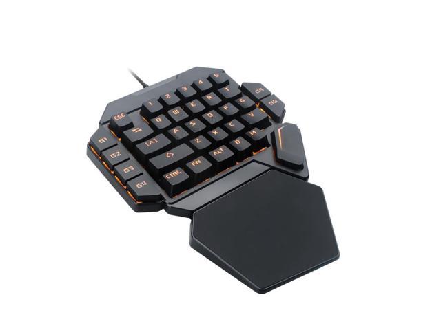 One-Handed Gaming Keyboard RGB Backlit Portable Mini Gaming one-hand Keypad Ergonomic Game Controller for PC PS4 Xbox Gamer