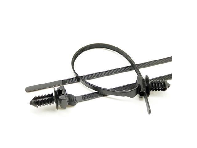Paiying 50 Car Mount Tie Wrap Release Nylon Bundled Cable Fastener Self-lock Plastic Zip