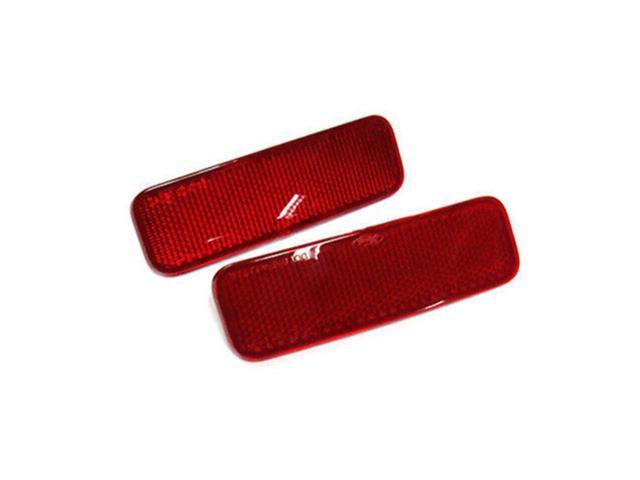 1Pair Rear Bumper Reflector Light Lamp Lens For Ford Transit Van Custom 2013-UP