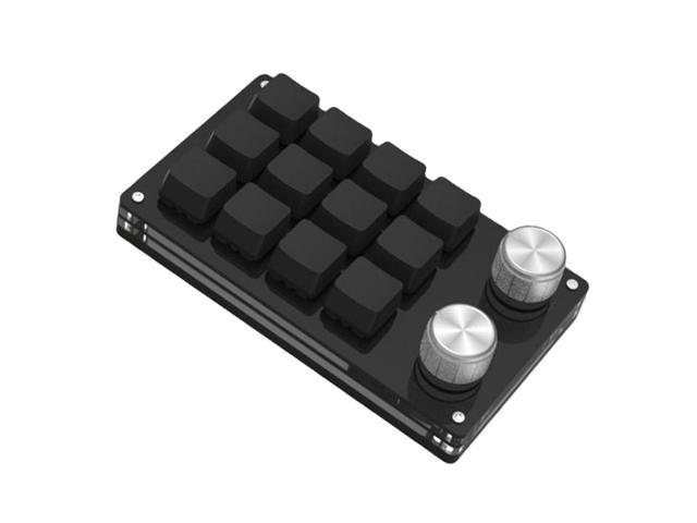 USB Mechanical Keyboard for Computer Music Plug and Play Portable Mini 12-Key Keyboard Programmable Keys Custom Shortcuts