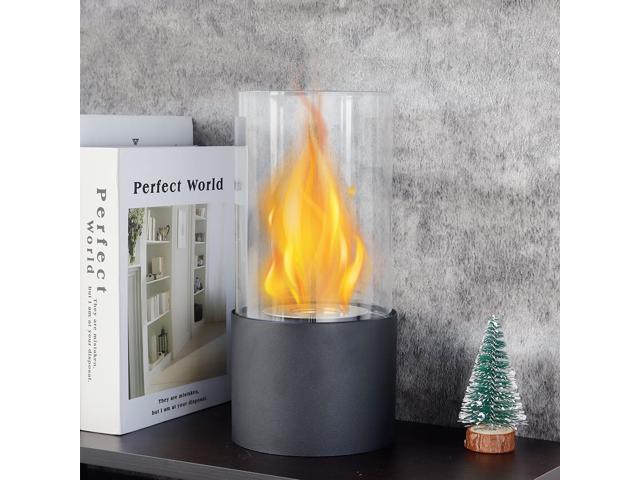 Tabletop Fire Bowl Pot Indoor/Outdoor Portable Tabletop FireplaceClean-Burning Bio Ethanol Ventless Fireplace