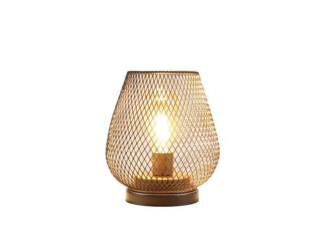 JHY DESIGN Metal Cage LED Lantern Battery Powered Cordless Accent Light with LED Great for Weddings Parties Patio Events for Indoors Outdoors