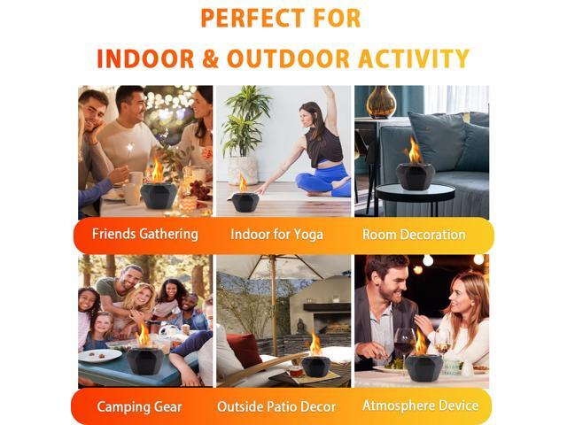 Tabletop Fire Pit Portable Indoor & Outdoor Portable Concrete Fire Pit