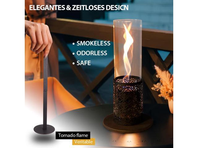 Tall Tabletop Fire Pit Portable Indoor & Outdoor Table Top Fire Pit