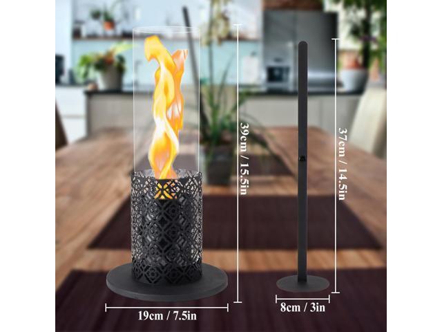 Tall Tabletop Fire Pit Portable Indoor & Outdoor Table Top Fire Pit