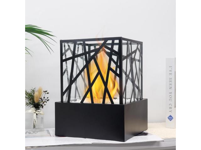 Rectangular Tabletop Fire Pit Portable Indoor & Outdoor Table Top Fire Pit 12'H