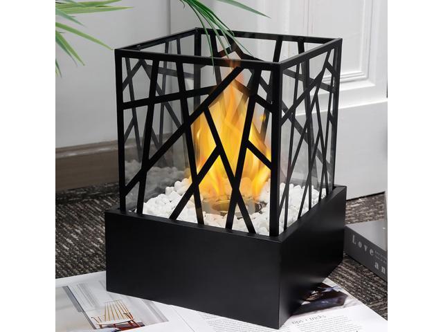 Rectangular Tabletop Fire Pit Portable Indoor & Outdoor Table Top Fire Pit 12'H