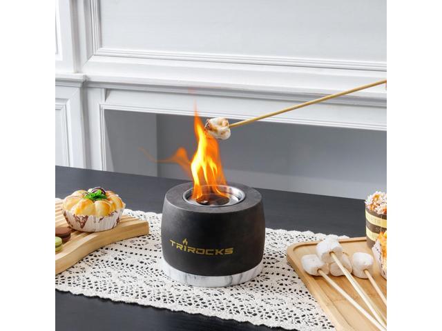 Tabletop Fire Pit Portable Indoor & Outdoor Portable Concrete Fire Pit