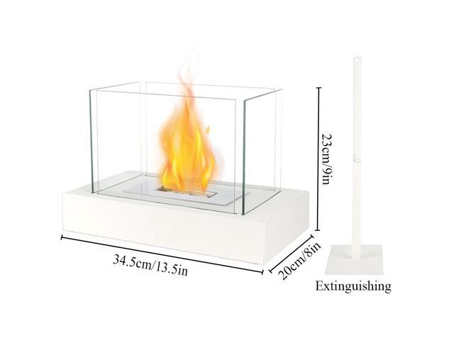 Rectangular Large Tabletop Fire Pit Portable Indoor & Outdoor Table Top Fire Pit