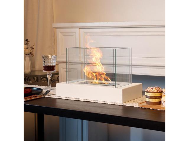 Rectangular Large Tabletop Fire Pit Portable Indoor & Outdoor Table Top Fire Pit