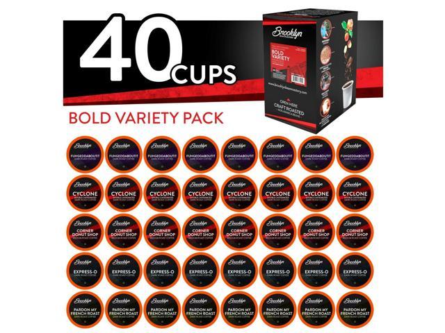 Photos - Coffee Maker Brooklyn Beans Bold Variety Pack Coffee Pods for Keurig K-Cups Brewer, 40