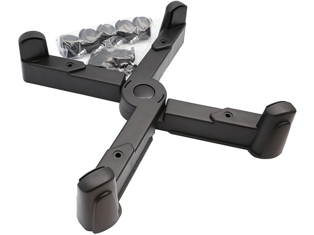 Computer Tower Stand, CPU Holder Desktop Stand Desktop ATX-Case Mobile Cart Holder Adjustable Width with 4 Caster Wheels, Fits Most Computer Cases...