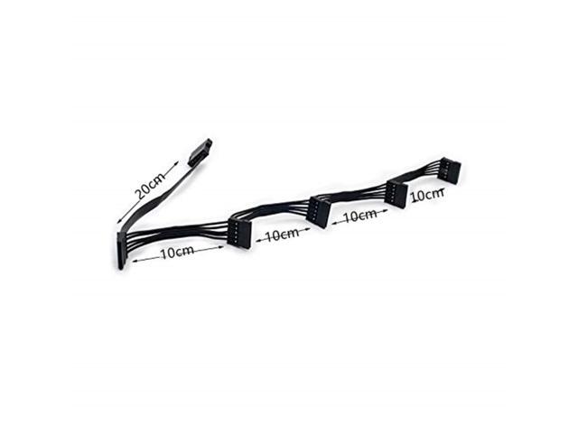 Bailink SATA Power Splitter Cable, 15 Pin SATA to 5 SATA Power Splitter Cable Apply for HDD SSD Optical Drives Sata Power Cable -24 Inches