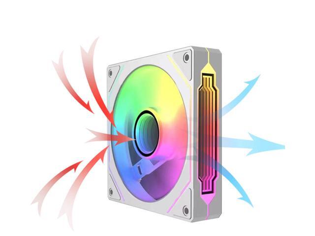 Bailink 120mm ARGB Case Fan, Infinity Mirror RGB Fan 5V 3-PIN Motherboard Light Sync PWM Cooling Fan, Ultra Quiet Long Life PWM Gaming PC Cooling...