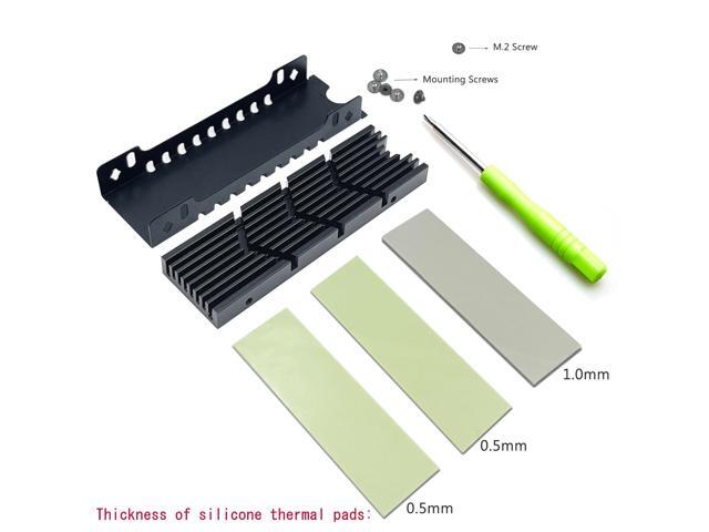 Bailink M.2 Heatsink NVMe SSD PS5 Heat Sink Computer PC PCIE M2 2280 SSD Cooler with Thermal Silicone pad for PC / PS5 for Samsung 990 980 970 EVO...