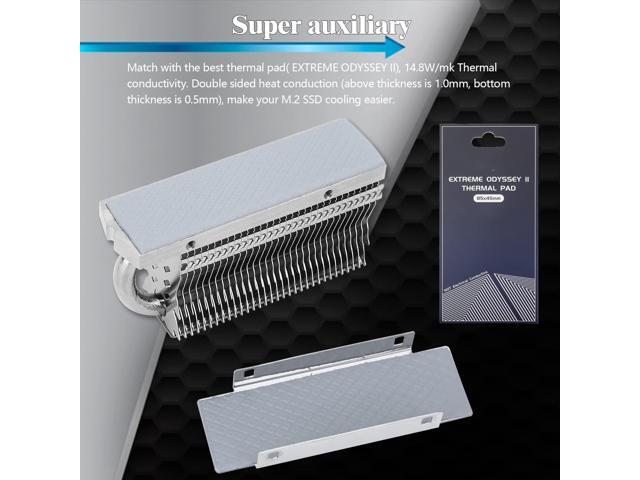 Bailink M.2 2280 SSD Heatsink, with Thermal Silicone Pad for M.2 SSD Hard Disk, Computer and PC, Contains a Heat Pipe, Double-Sided Heat Sink,...