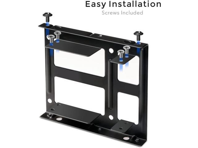 Bailink SSD Metal Mounting Bracket Kit, 2.5 to 3.5 Hard Drive Adapter, Compatible with Any 2.5 to 3.5 Drive Bay, with SATA Data Transfer Cable and...