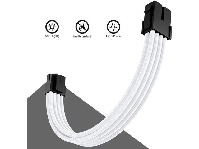 Bailink PSU Cable Extension ATX Sleeved Custom Mod GPU PC Power Supply Soft Nylon Braided with Comb Kit 24PIN/8PIN to 6+2Pin/ 8PIN to 4+4PIN-30CM...