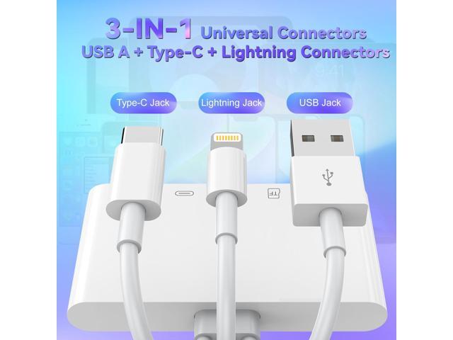 Bailink 5-in-1 Memory Card Reader, USB OTG Adapter & SD Card Reader for iPhone/iPad, USB C and USB A Devices with Micro SD & SD Card Slots,...
