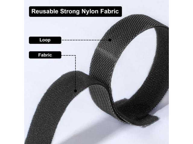 120PCS Reusable Cable Ties, 5+6+8+10 inch Cable Ties for Cable Management, Adjustable Fastening Cable Ties Nylon Cable Ties, Multi-Purpose Reusable...