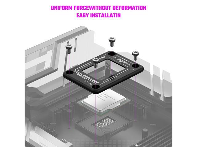 Bailink LGA 1700 CPU Contact Frame for Intel 12/13/14 Gen Anti-Bend Fixing Fixture, LGA1700 CPU Corrective Fixing Bracket,Aluminum Corrector Frame.