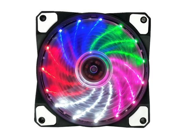 3 Pack 120mm PC Case Cooling Fan, Bailink 120mm Multi Color LED Ultra Silent Case Fan,Computer LED Cooler High Airflow Fans with 15 LEDs &...