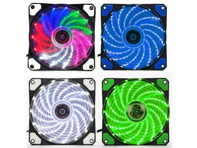 3 Pack 120mm PC Case Cooling Fan, Bailink 120mm Multi Color LED Ultra Silent Case Fan,Computer LED Cooler High Airflow Fans with 15 LEDs &...