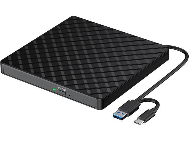 Bailink 2026 External CD DVD Drive for Laptop, USB 3.0 USB C CD Burner DVD/CD ROM Drive Reader External DVD Drive DVD Player for Laptop Desktop PC...