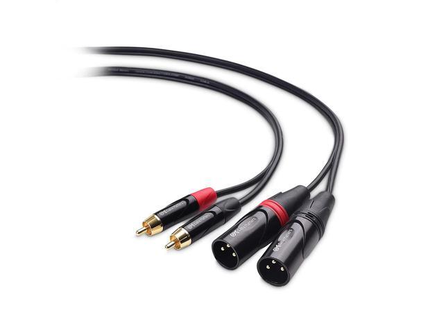 Cable Matters Dual RCA to XLR Unbalanced Interconnect Cable / 2 RCA to XLR Male Cable - 6 Feet