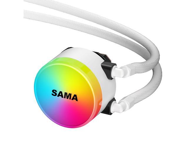 SAMA SI360 Liquid CPU Cooler 360mm Addressable RGB Pump PWM & FDB Fans AIO Water Cooler