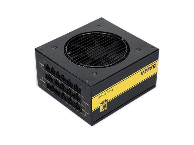SAMA 650W Black Full Voltage ATX Active PFC FDB Fan 80 PLUS GOLD Fully Modular PC Power Supply, ECO Fanless & Silent Mode