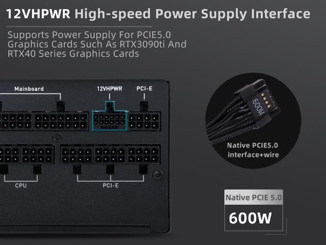 SAMA XP 1200w ATX Power Supply PSU For Gaming Computer PC Power Supply Unit - 80 Plus Platinum - ATX 3.0 & PCIe 5.0 Compliant - Fully Modular - Low...