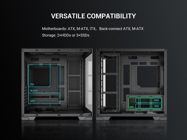 SAMA V52 PC Case with 7 ARGB Fans and Hub, Full View Tempered Glass Mid Tower Gaming Case, Type-C, High Airflow, Supports ATX / Micro-ATX /...