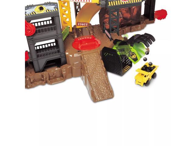 Dickie Toys Construction Playset with 4 Diecast Cars