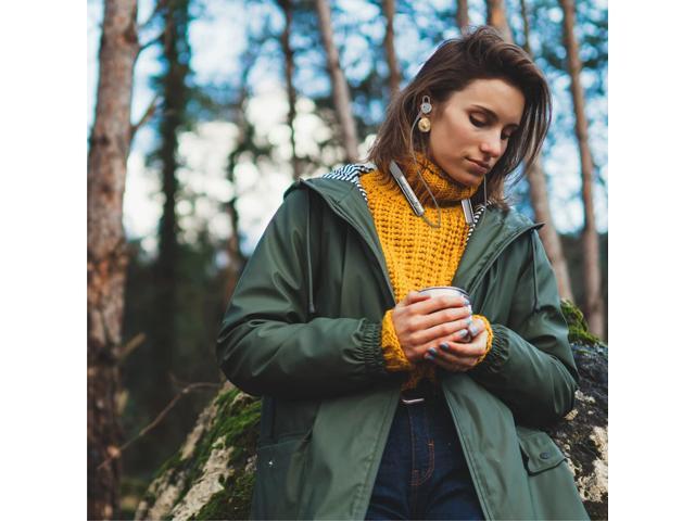 Prosonic N10 Wireless Neckband Headphones with 12mm Drivers 12 Hours Playtime HD Stereo Crystal Clear Sound IPX5 Waterproof Neck Hanging Design (Black Burgundy) - image 7