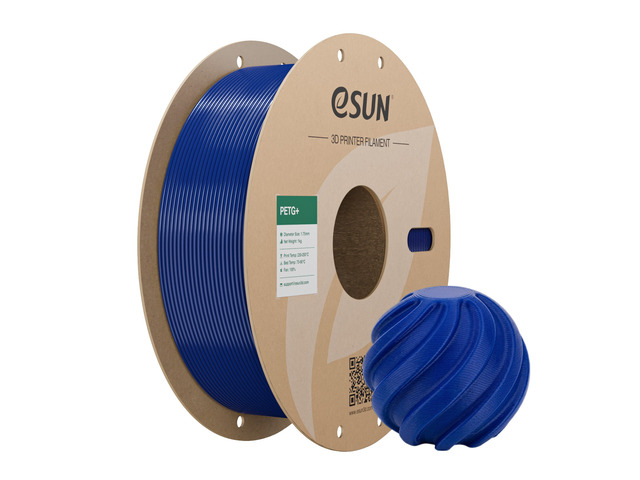 eSUN PETG BasicFilament 1.75mm, High Toughness Glossy PETG 3D Printing Filament, 1KG Spool (2.2 LBS) 3D Printer Filament, Blue