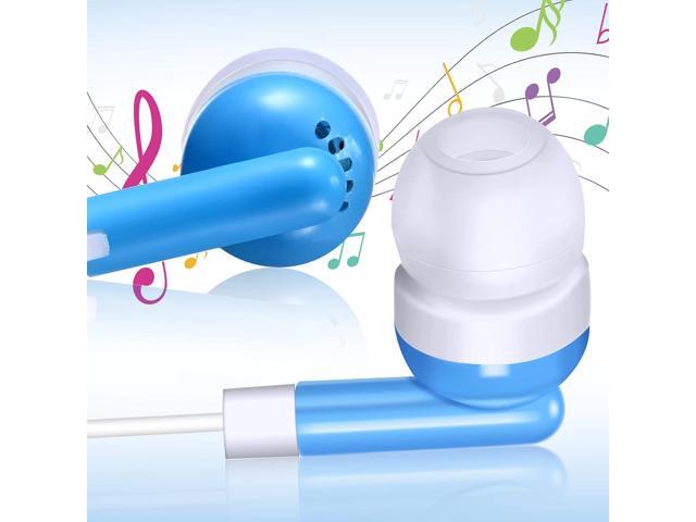 Konohan 60 Pack Earbuds Bulk Kids Headphones Earphones 6 Colors Ear Buds Bulk with Wire Individually Bagged for Students for Classroom School...