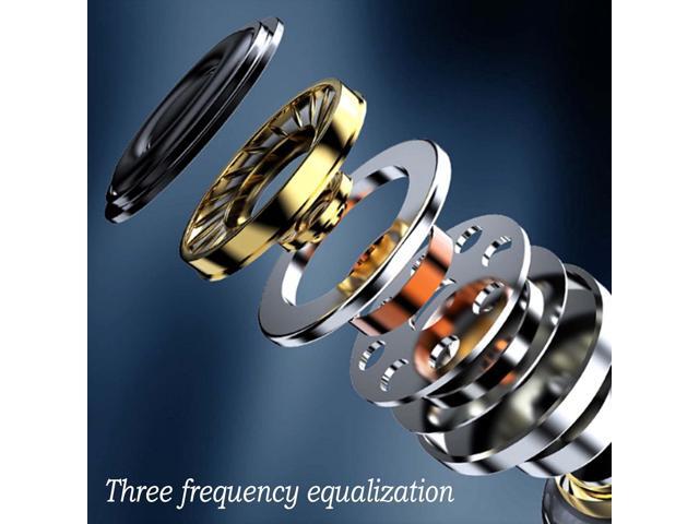 RevoNext In Ear Monitor Earbuds Wired HiFi Stereo Wired Headphones Noise Isolating QT5 Dual Driver Metal Shell In Ear Monitors Headphones for...